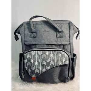 LOVEVOOK Laptop Backpack Women Grey Heathered USB‎ Charging Port Travel Bag